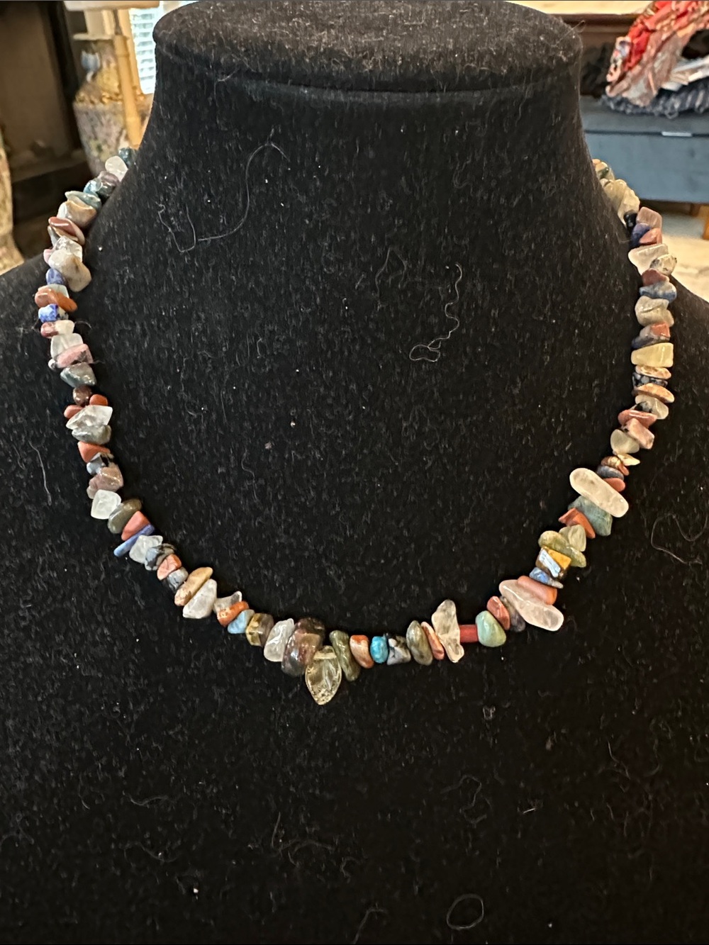 Multi Colored Semi-precious Stone Necklace